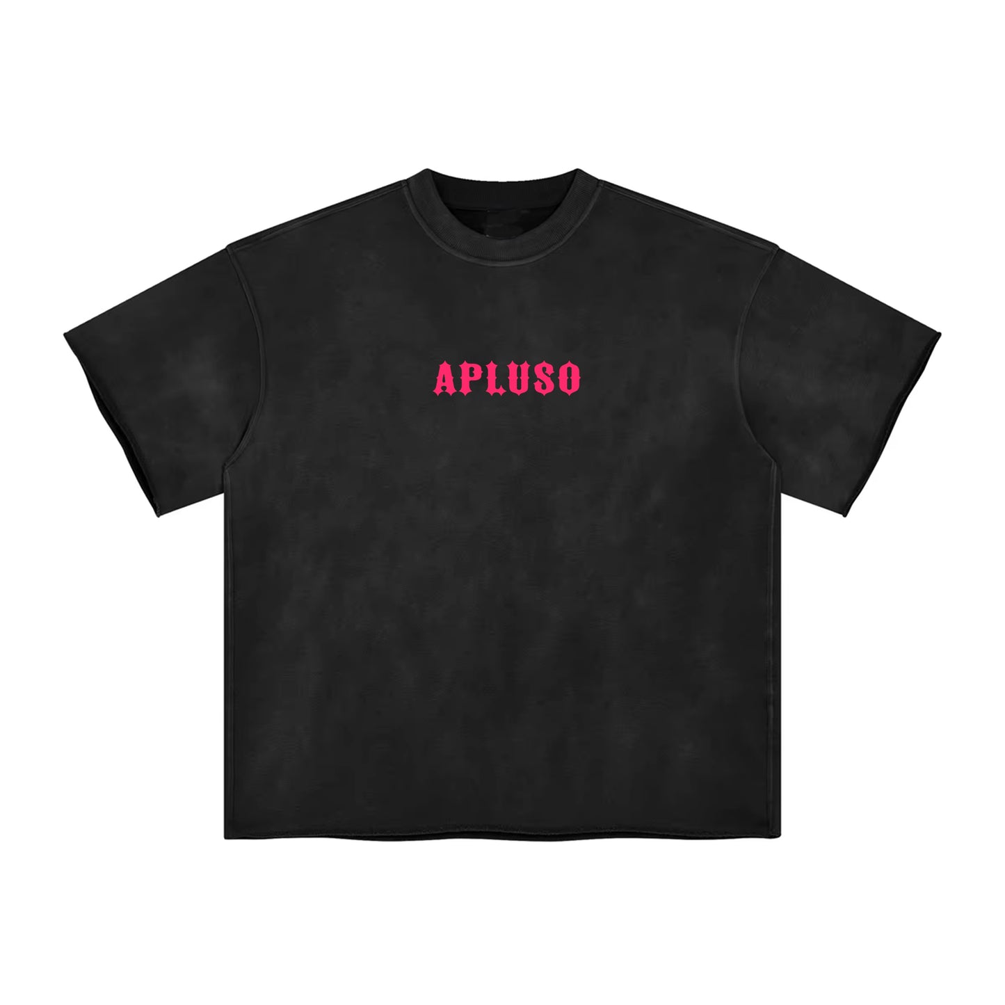 FADED BLACK HEM BOXY TSHIRT