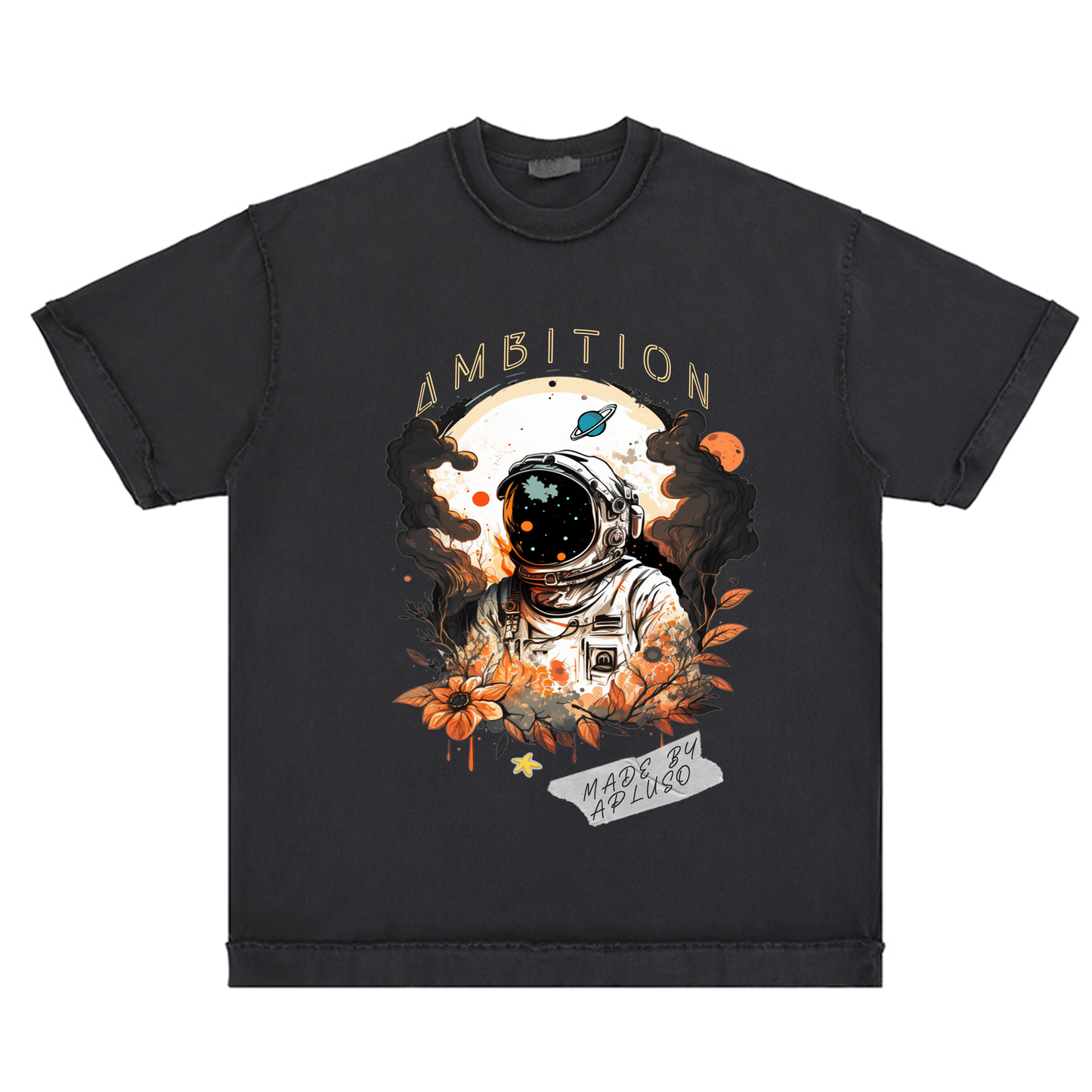 Reverse Inside-Out Oversize Tshirt (Faded Black)