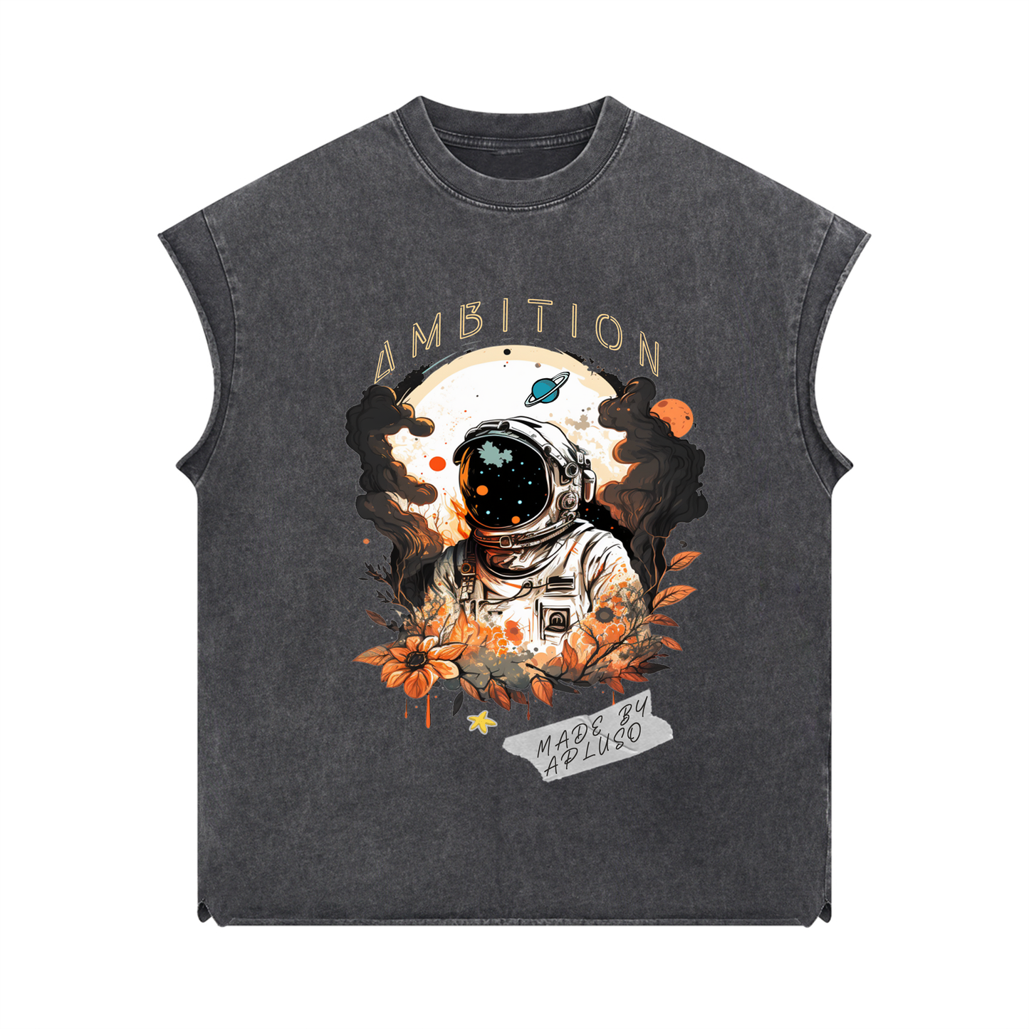 SLEEVELESS TANK TOP - DARK GREY