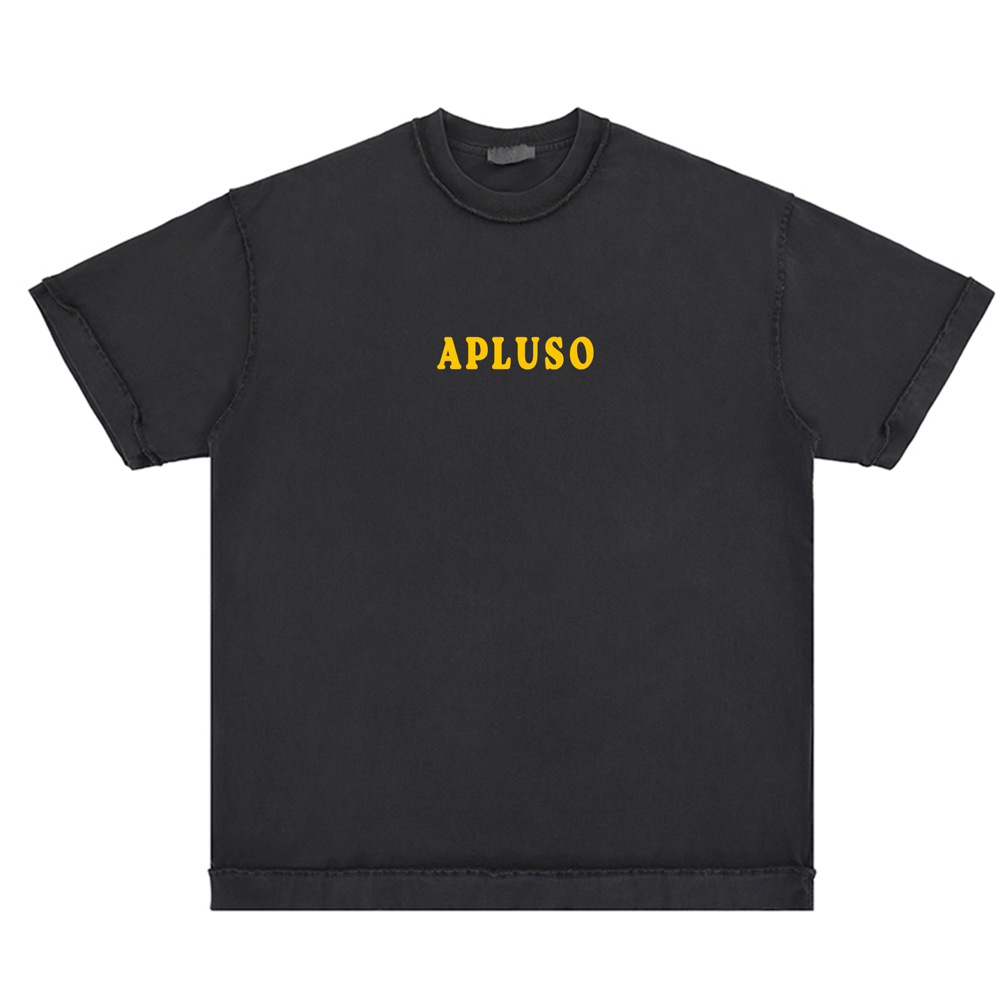 Reverse Inside-Out Oversize Tshirt (Faded Black)