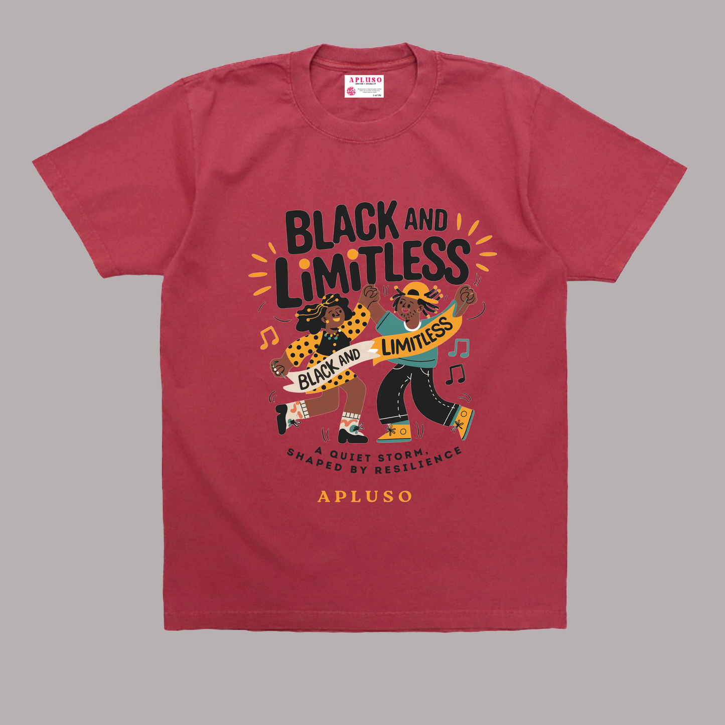 BLACK AND LIMITLESS TSHIRT BY APLUSO