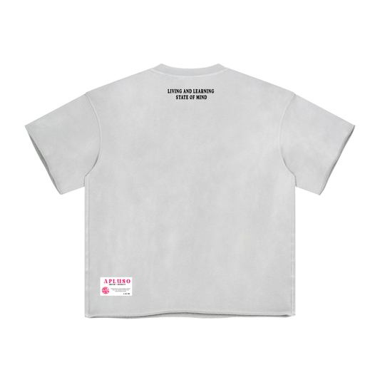 FADED GREY HEM BOXY TSHIRT