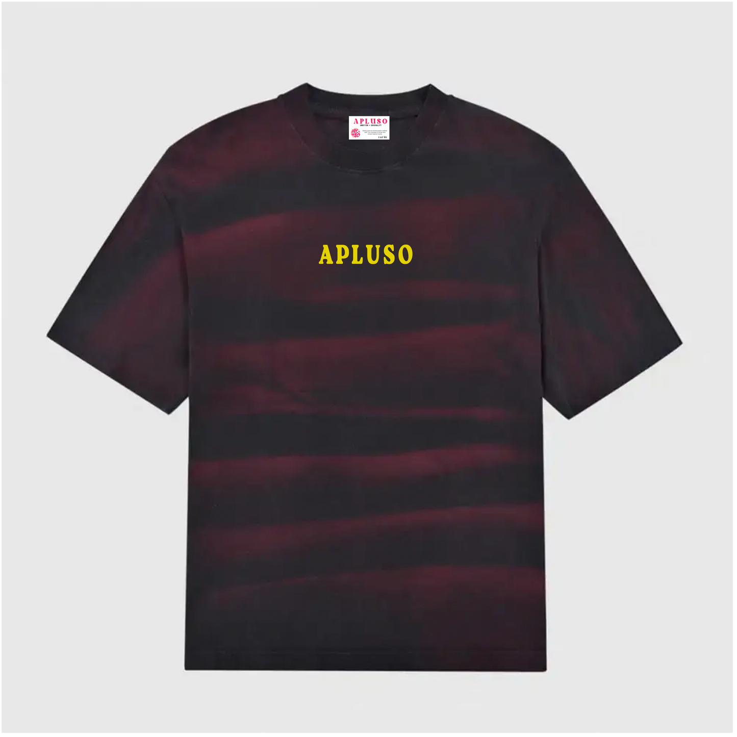 SPRAY STRIPE ACID WASHED OVERSIZE TSHIRT