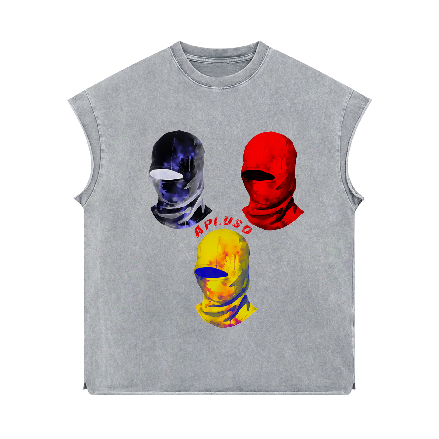 SLEEVELESS TANK TOP- LIGHT GREY