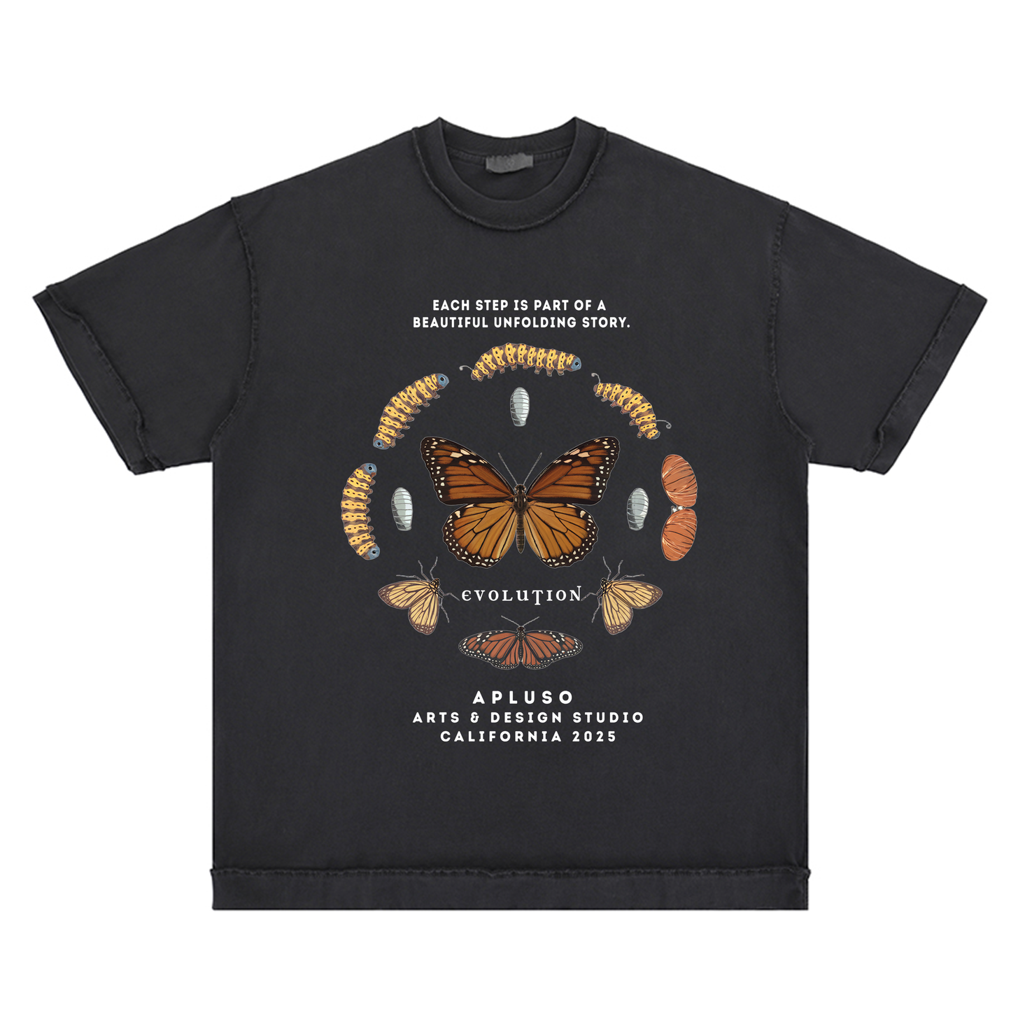 REVERSE INSIDE OUT - BUTTERFLY EVOLUTION OVERSIZED TSHIRT