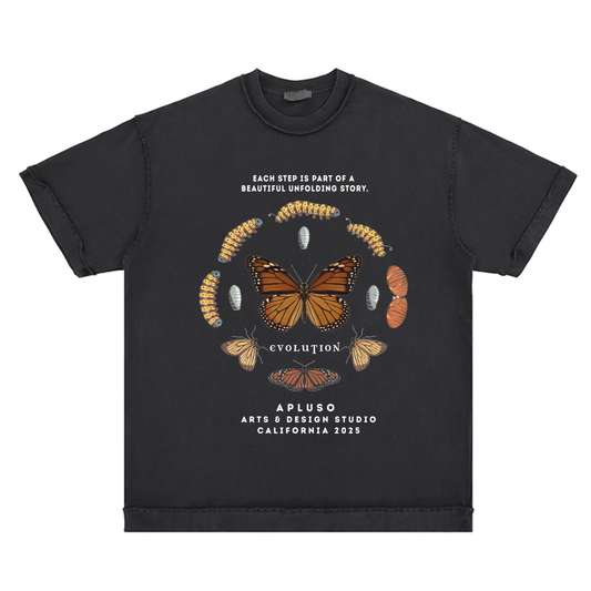 Reverse Inside-Out Oversize Tshirt (Faded Black)