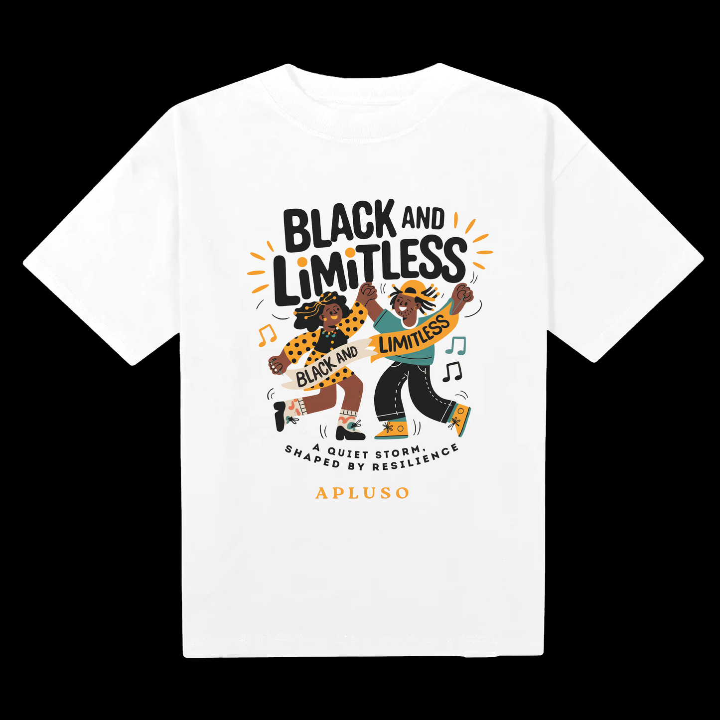 BLACK AND LIMITLESS TSHIRT BY APLUSO
