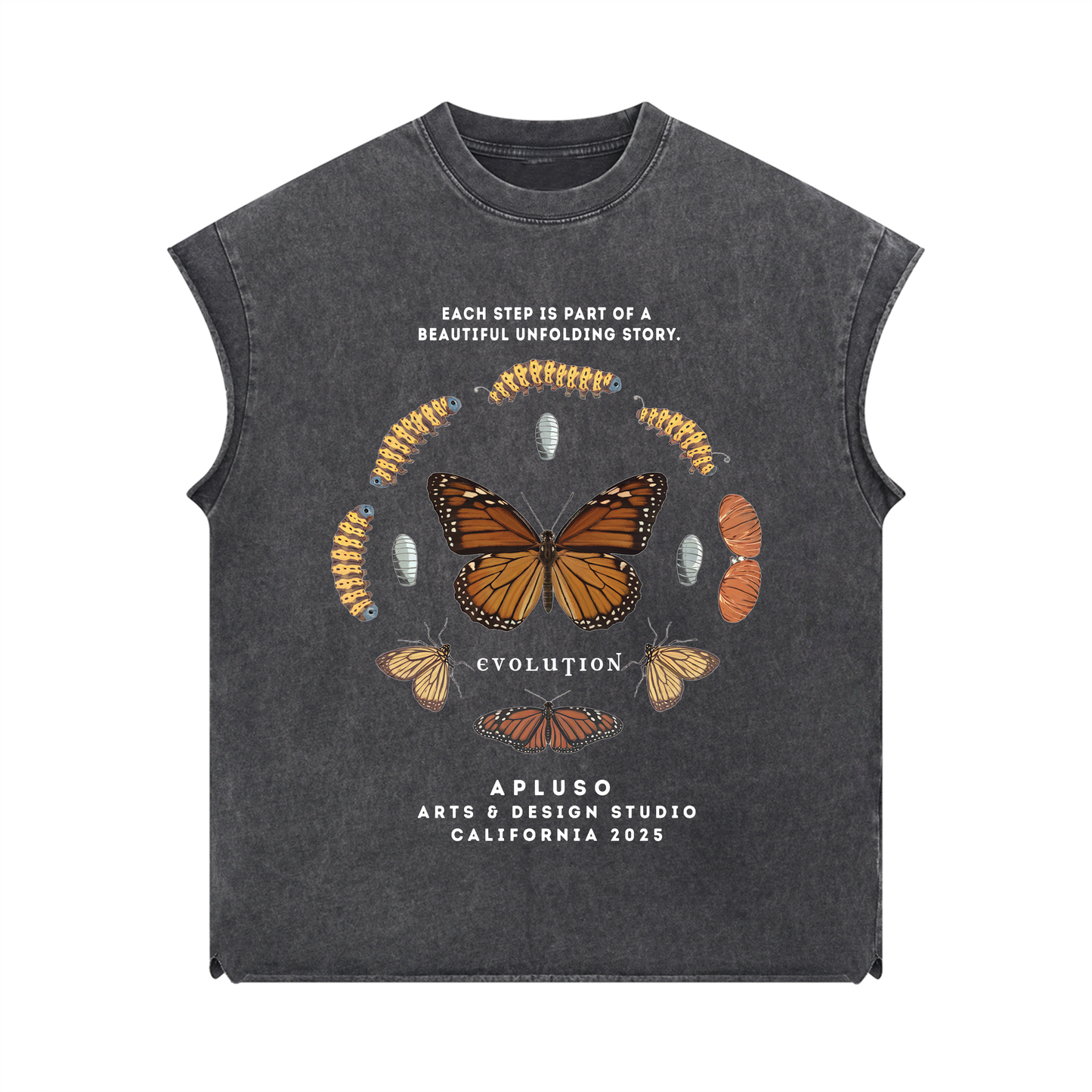 SLEEVELESS TANK TOP - DARK GREY