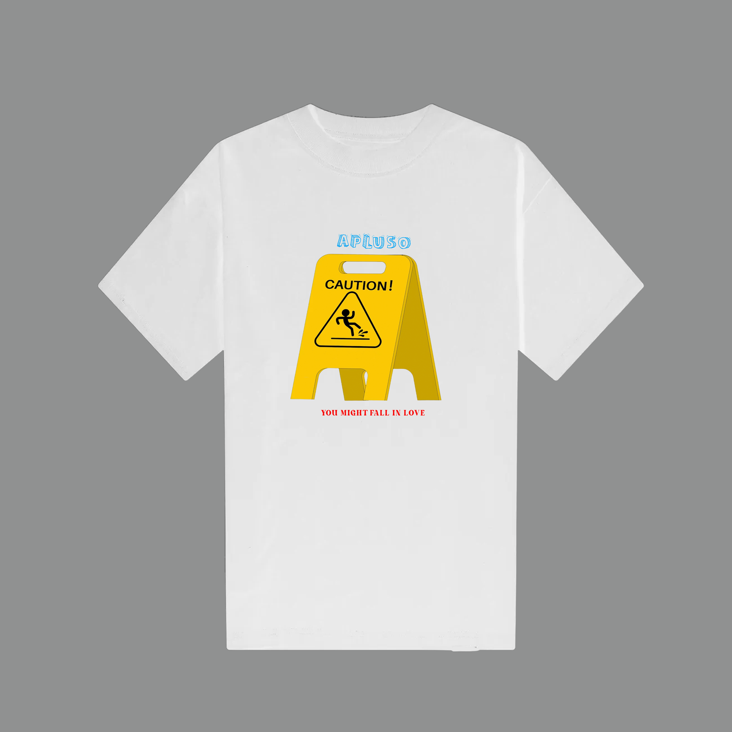 CAUTION - YOU MIGHT FALL IN LOVE OVERSIZE TSHIRT