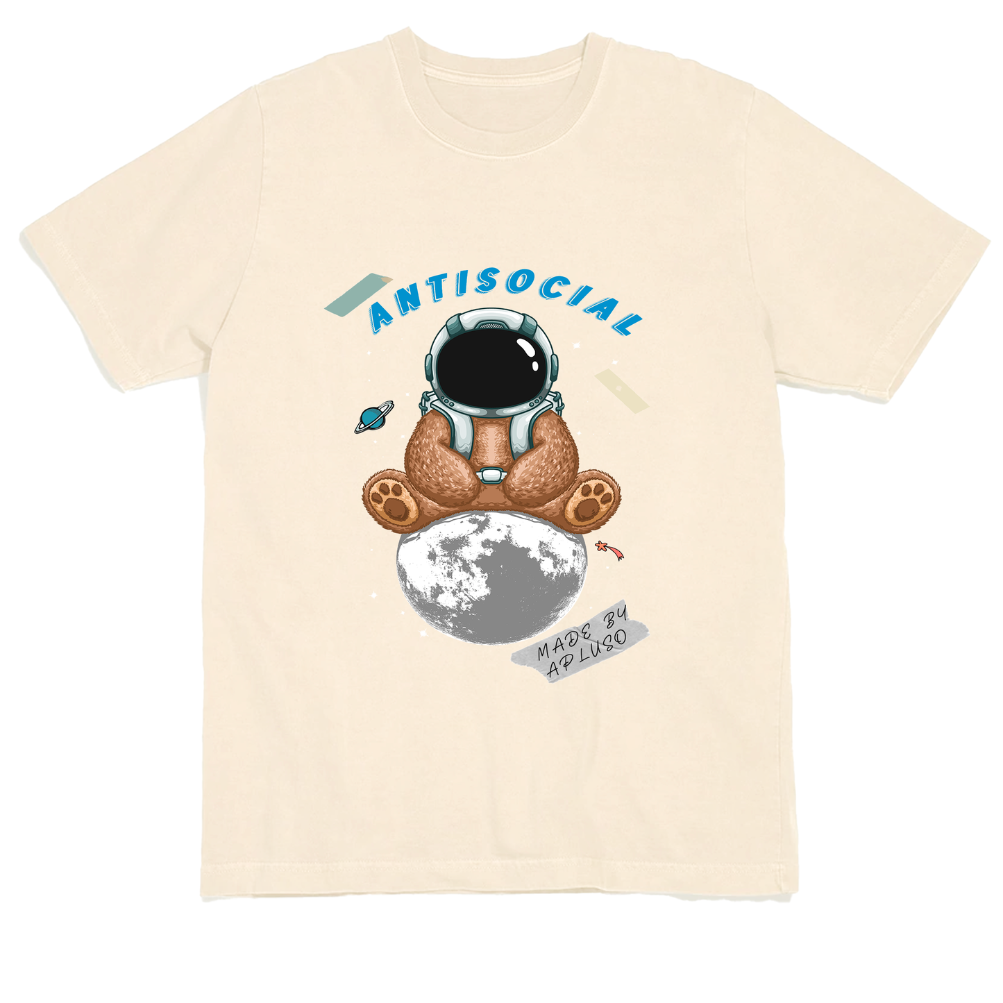 ANTISOCIAL ASTRO-BEAR OVERSIZE COTTON GRAPHIC T-SHIRT