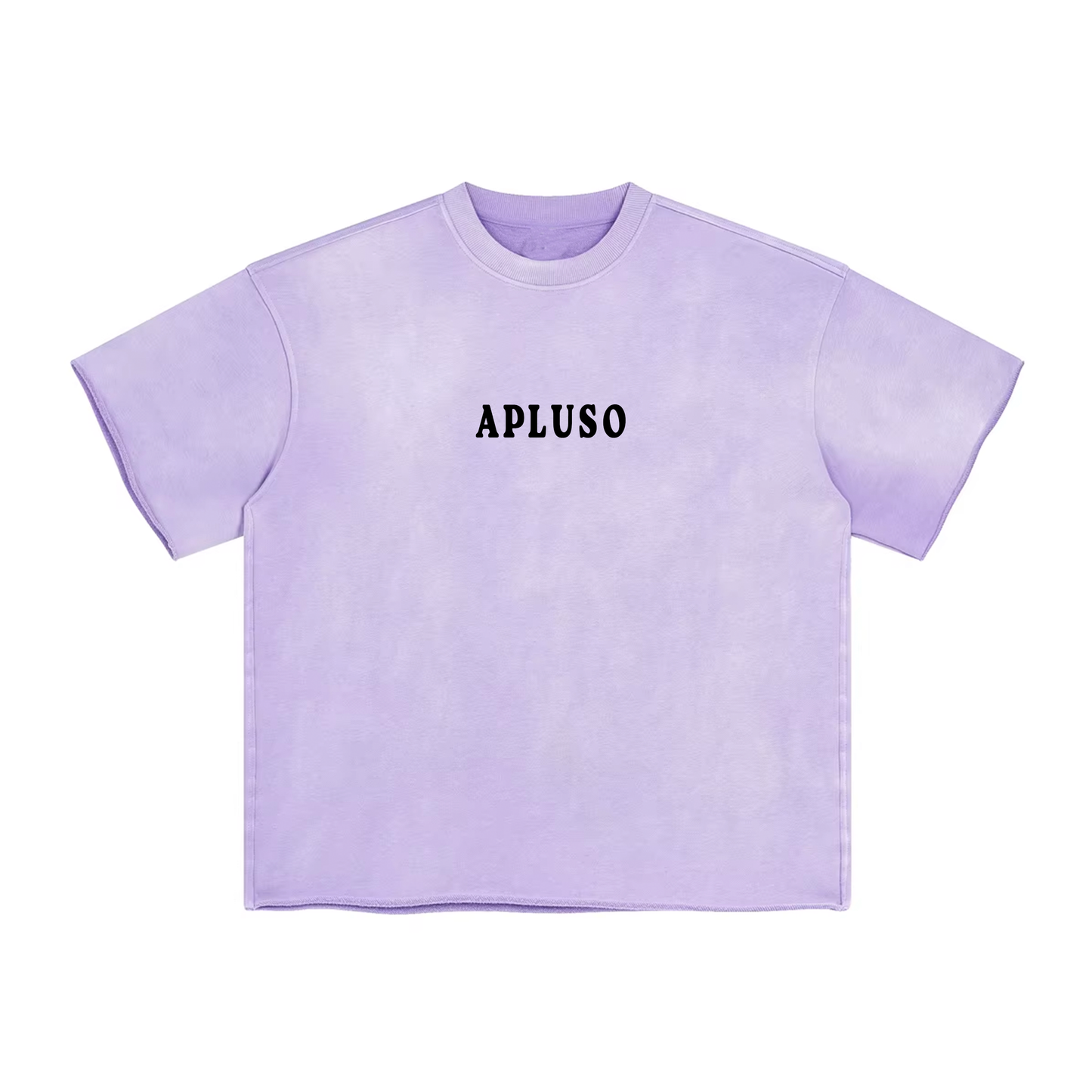 FADED PURPLE HEM BOXY TSHIRT
