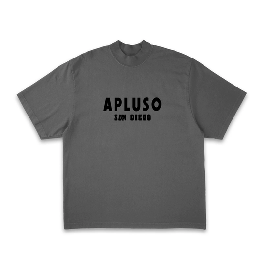 Heart of San Diego - VINTAGE FADED BLACK TSHIRT || AplusO Streetwear