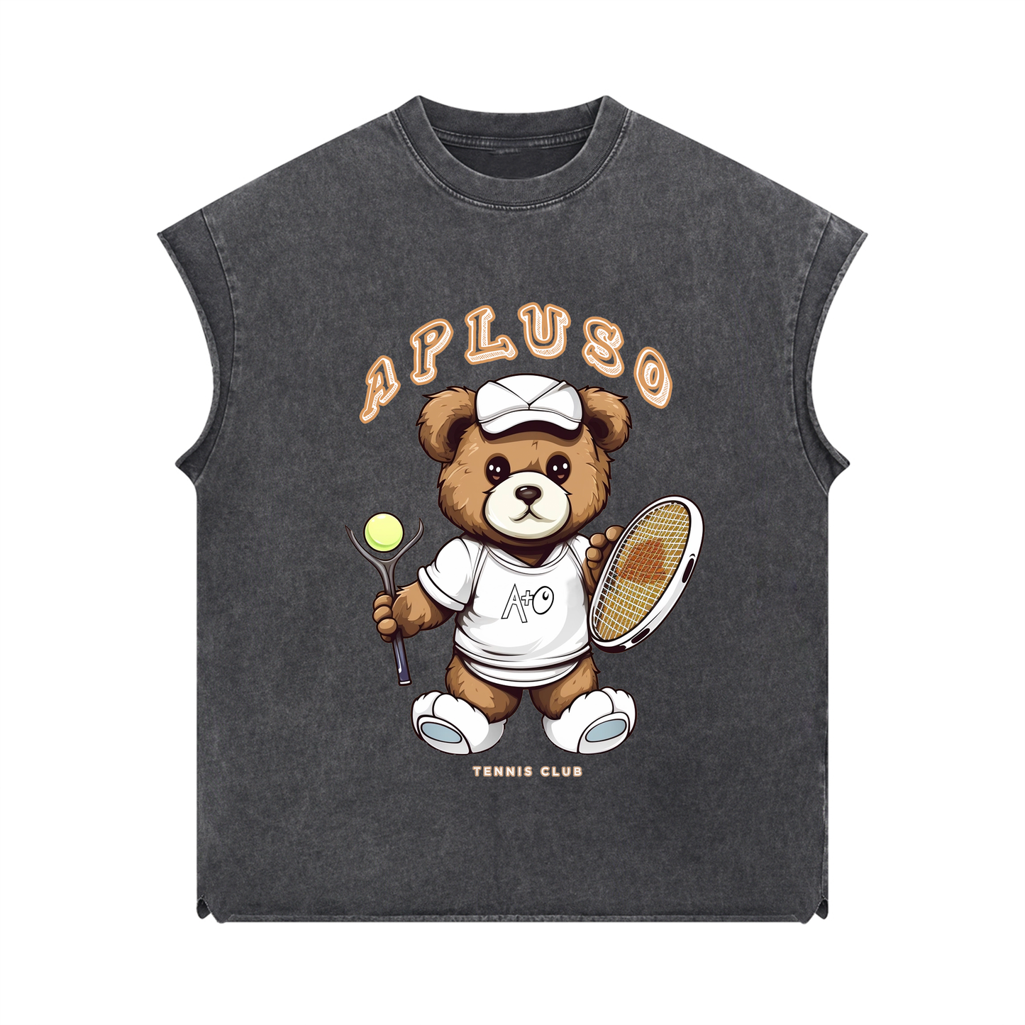 SLEEVELESS TANK TOP - DARK GREY