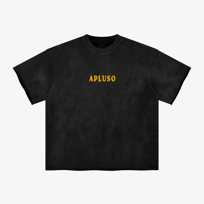 FADED BLACK HEM BOXY TSHIRT