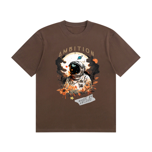ASTRONAUT AMBITION - OVERSIZE BROWN TEE