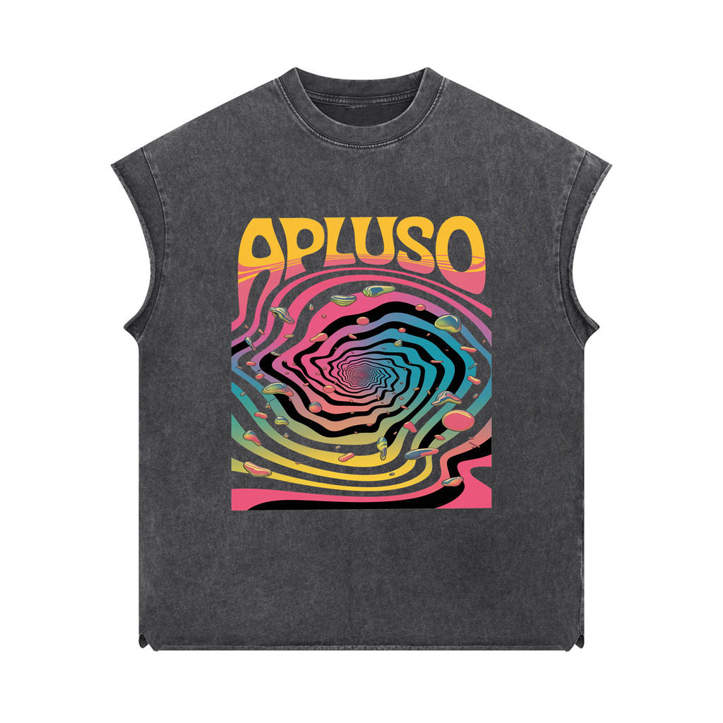 SLEEVELESS TANK TOP - DARK GREY