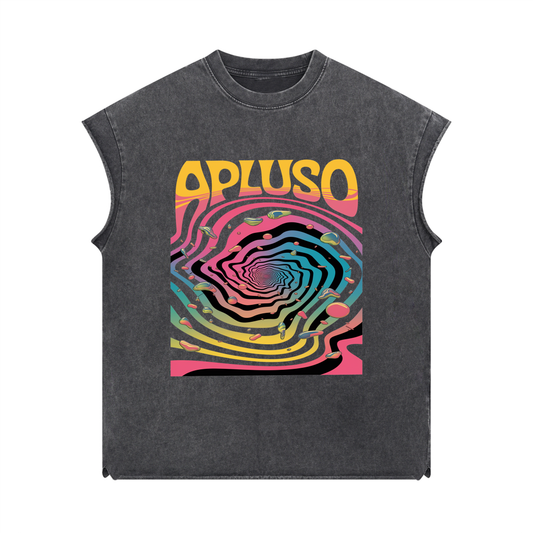 SLEEVELESS TANK TOP - DARK GREY