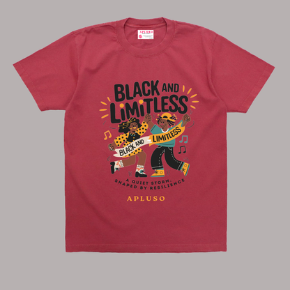BLACK AND LIMITLESS TSHIRT BY APLUSO