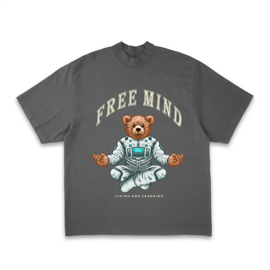 FREE MIND - FADED BLACK TEE