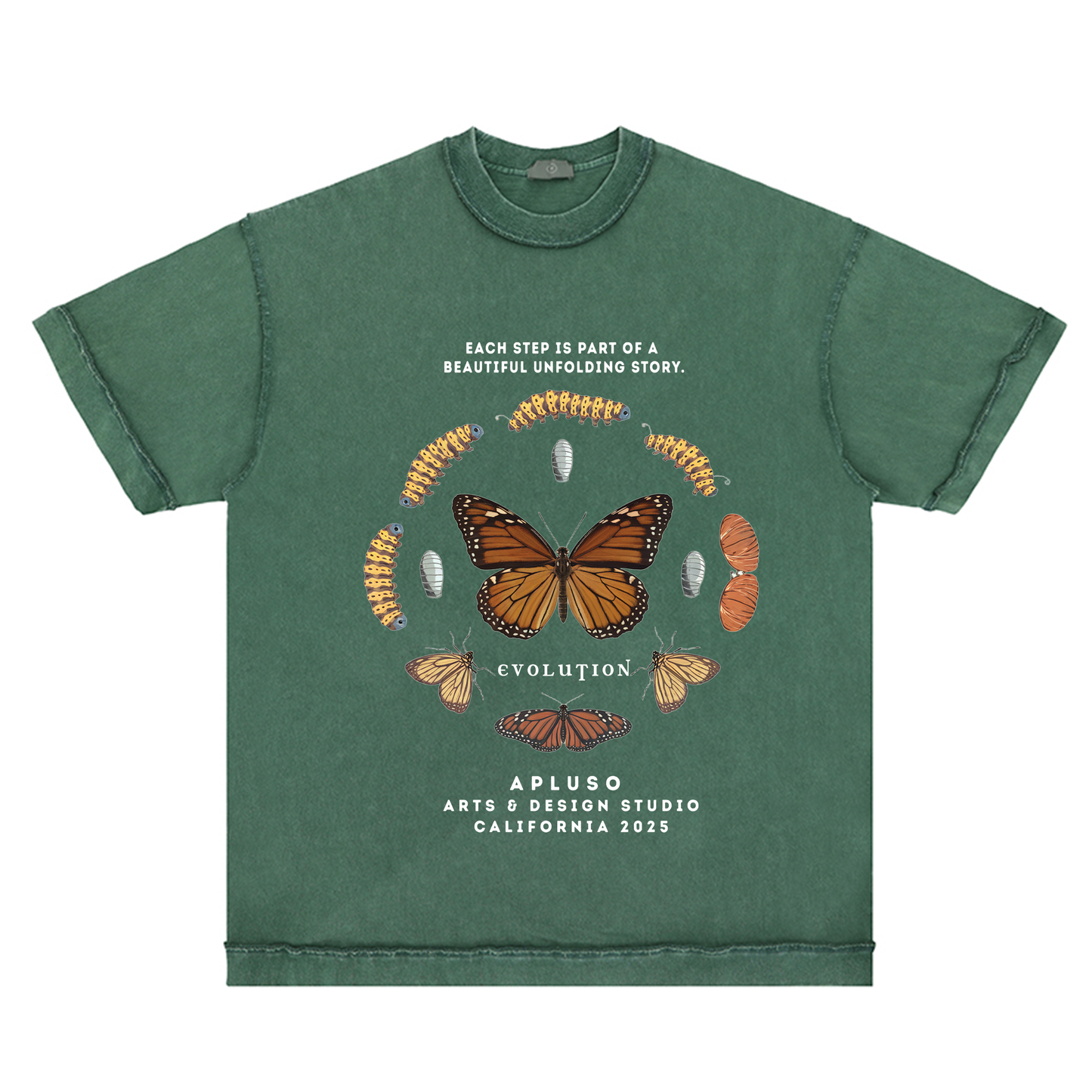 Reverse Inside-Out Oversize Tshirt (Washed Green)
