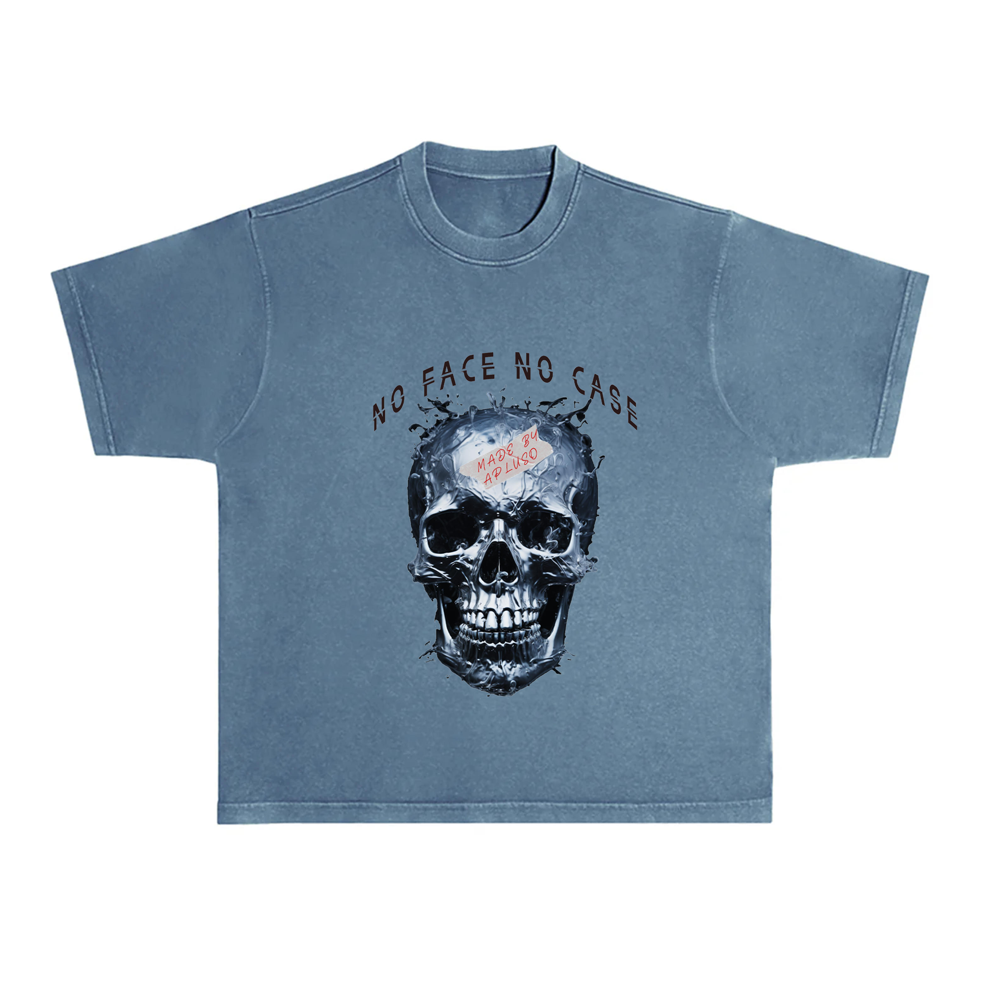 NO FACE NO CASE  OVERSIZE STREETWEAR GRAPHIC TSHIRT
