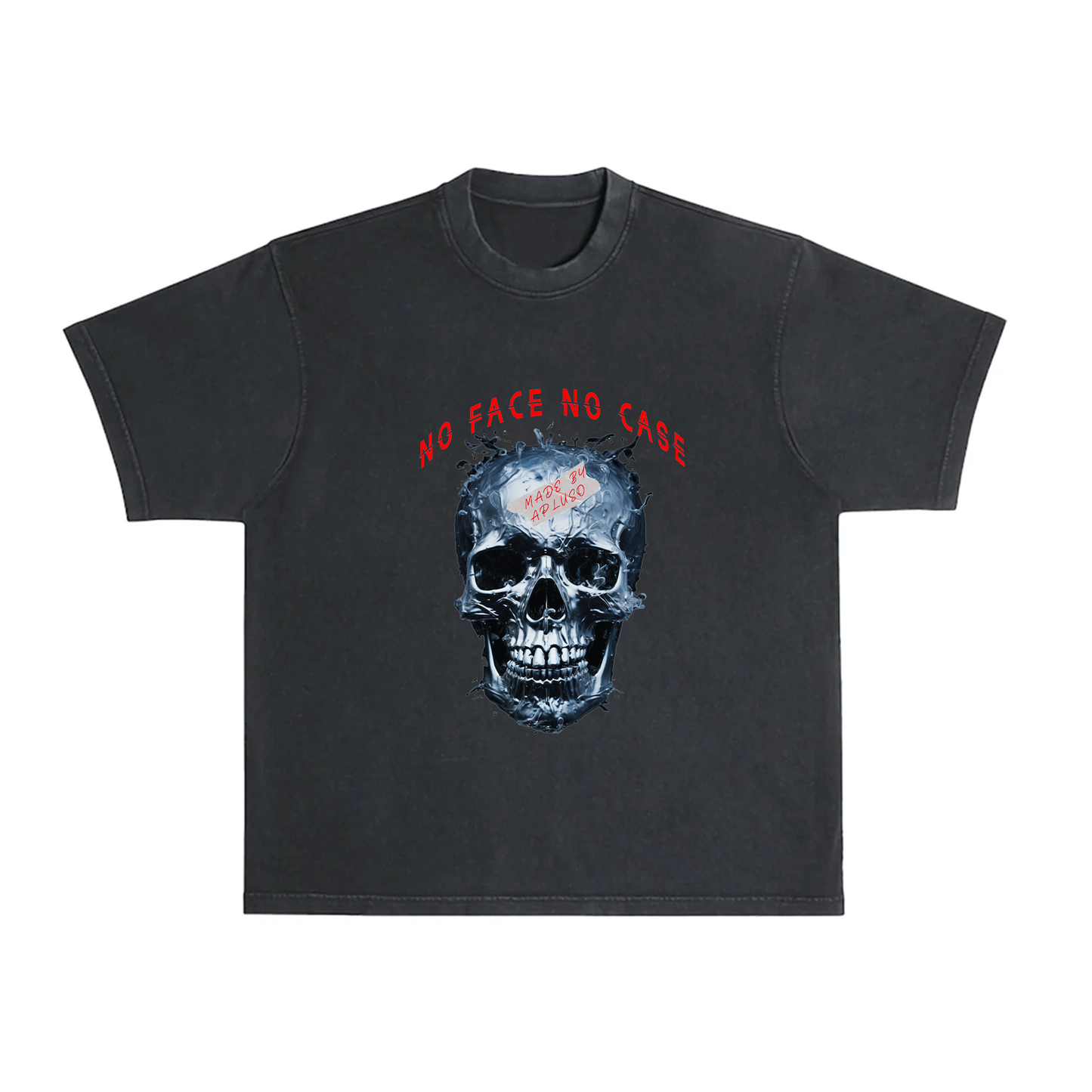 NO FACE NO CASE  OVERSIZE STREETWEAR GRAPHIC TSHIRT