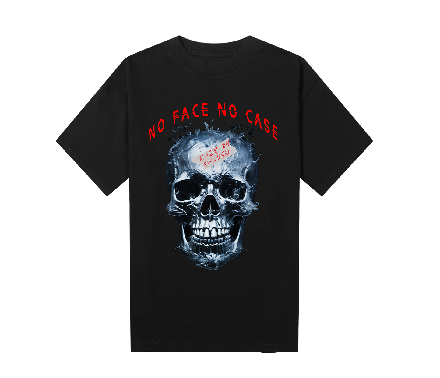 NO FACE NO CASE  OVERSIZE STREETWEAR GRAPHIC TSHIRT