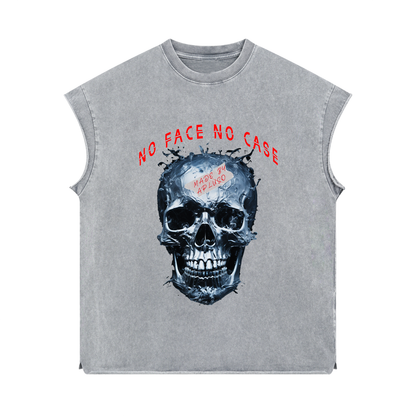 SLEEVELESS TANK TOP- LIGHT GREY