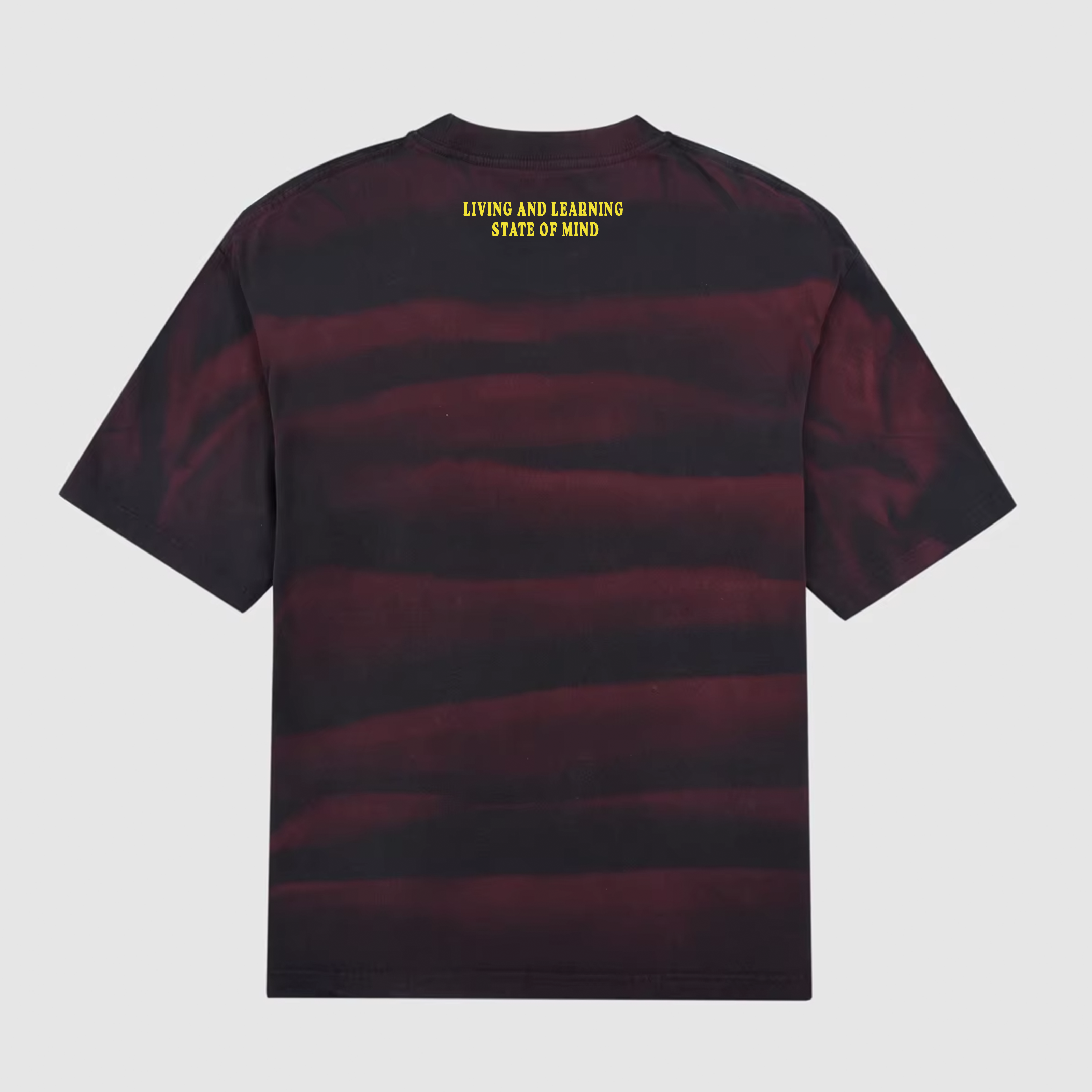 SPRAY STRIPE ACID WASHED OVERSIZE TSHIRT