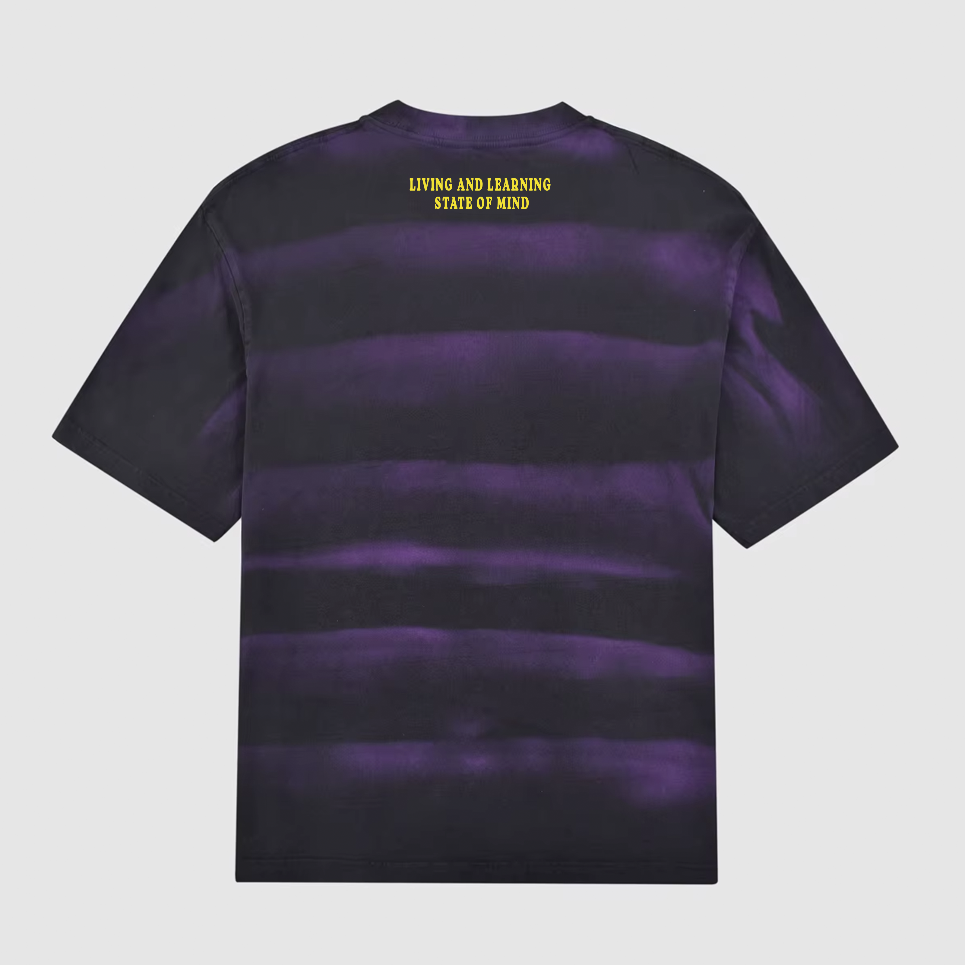 SPRAY STRIPE ACID WASHED OVERSIZE TSHIRT