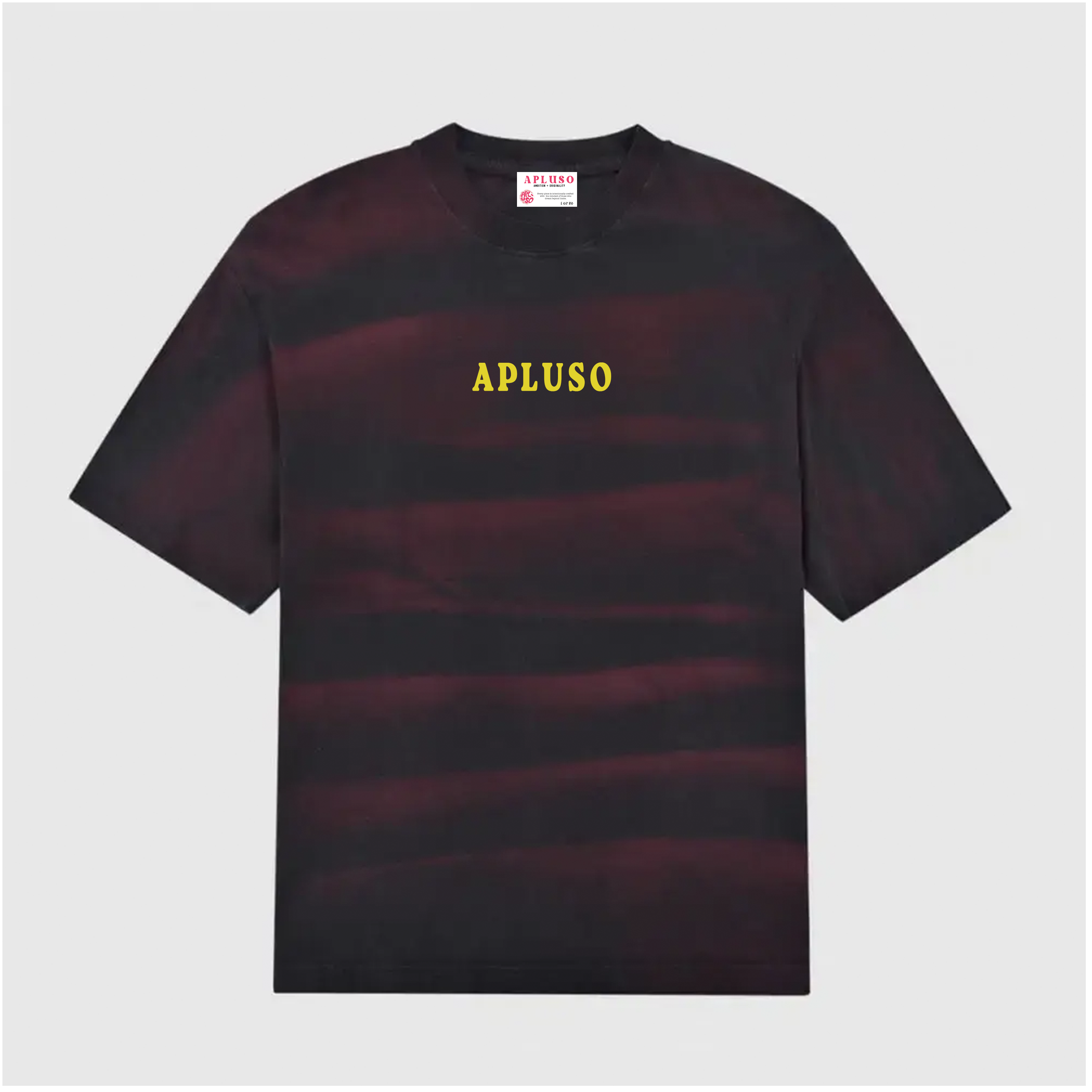 SPRAY STRIPE ACID WASHED OVERSIZE TSHIRT