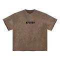 FADED BROWN HEM BOXY TSHIRT