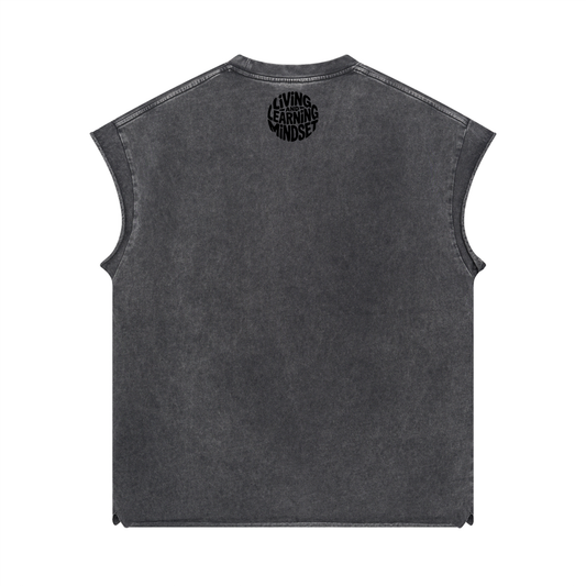 SLEEVELESS TANK TOP - DARK GREY
