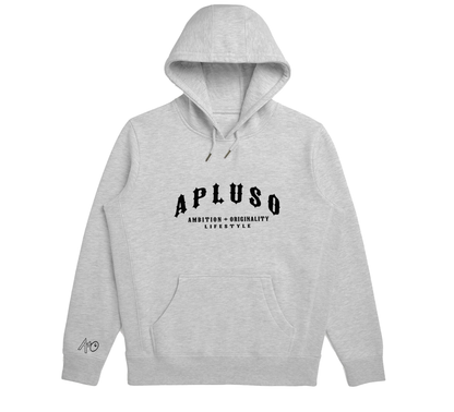 AplusO 3D Font Hooded Top