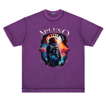 Reverse Inside-Out Oversize Tshirt (Washed Purple)