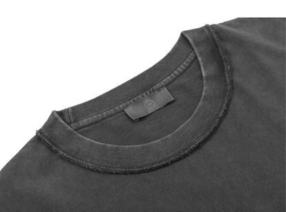 Reverse Inside-Out Oversize Tshirt (Faded Black)