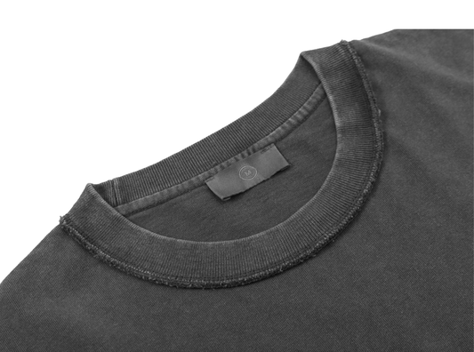 Reverse Inside-Out Oversize Tshirt (Faded Black)