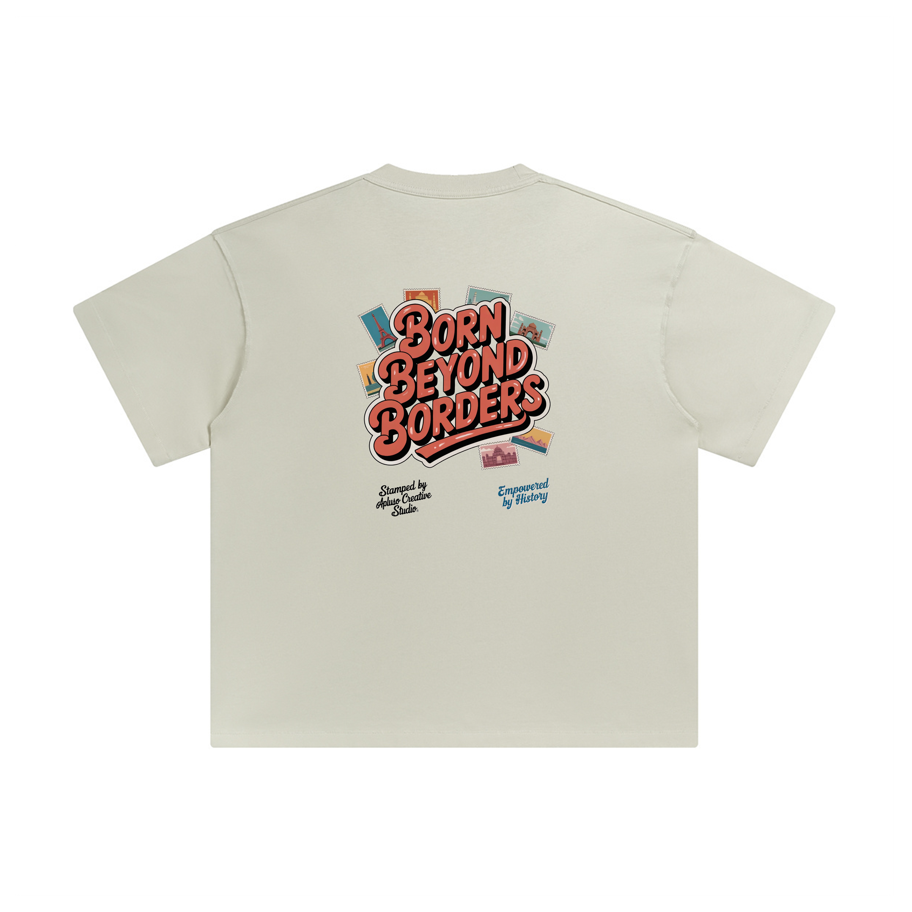 Born Beyond Borders - Reverse stitches Loose T shirt