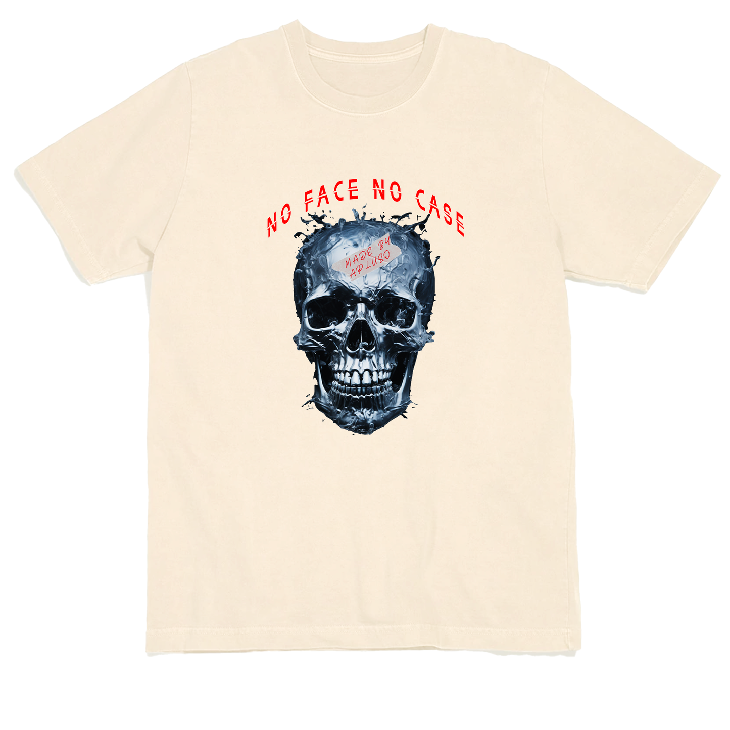 NO FACE NO CASE  OVERSIZE STREETWEAR GRAPHIC TSHIRT