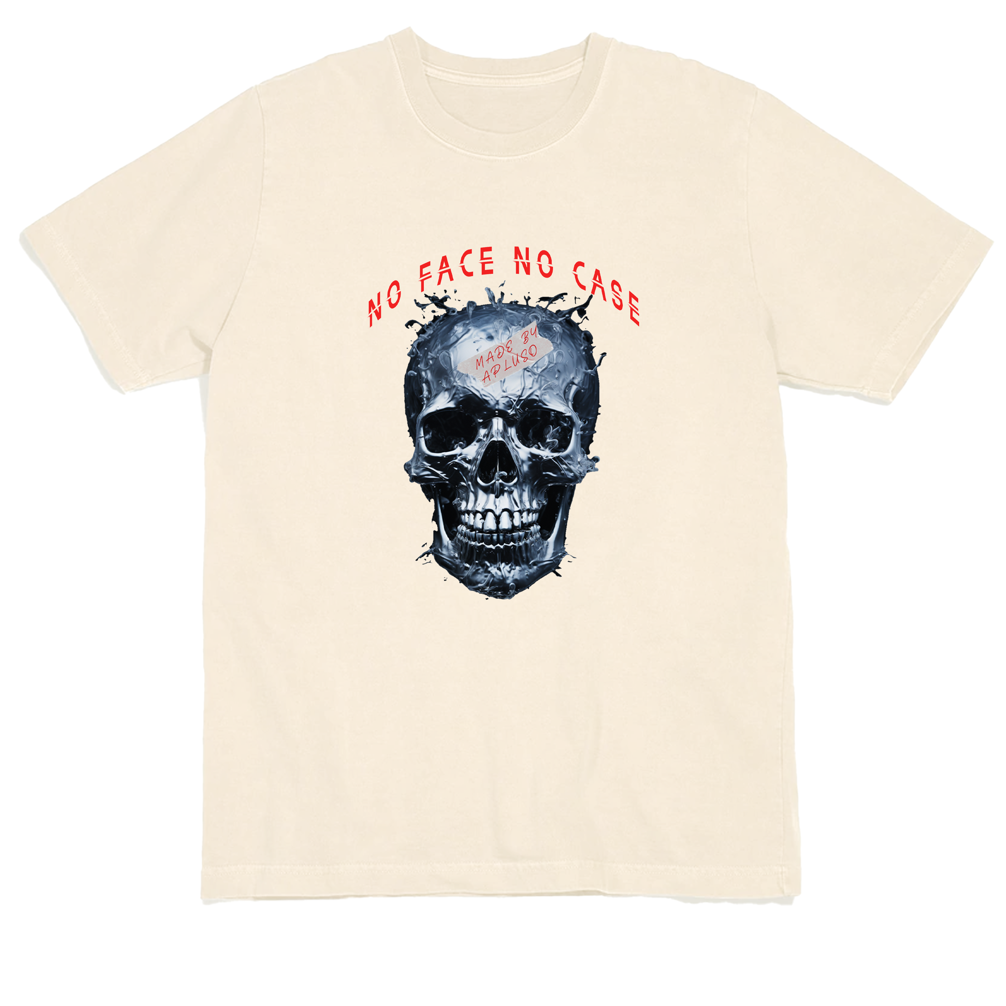 NO FACE NO CASE  OVERSIZE STREETWEAR GRAPHIC TSHIRT