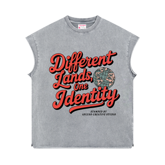 SLEEVELESS TANK TOP- LIGHT GREY