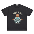 REVERSE INSIDE OUT TSHIRT - FREE MIND ASTRO-BEAR YOGA GRAPHICS