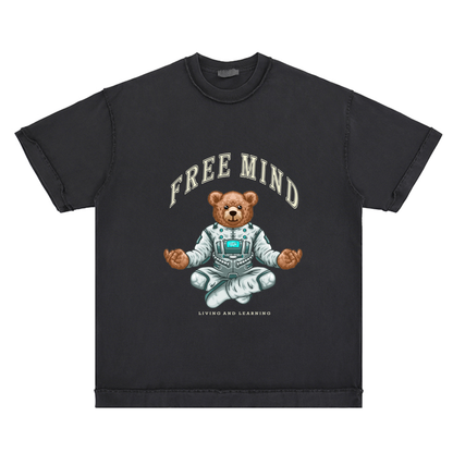 Reverse Inside-Out Oversize Tshirt (Faded Black)