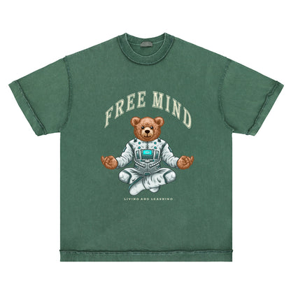 Reverse Inside-Out Oversize Tshirt (Washed Green)