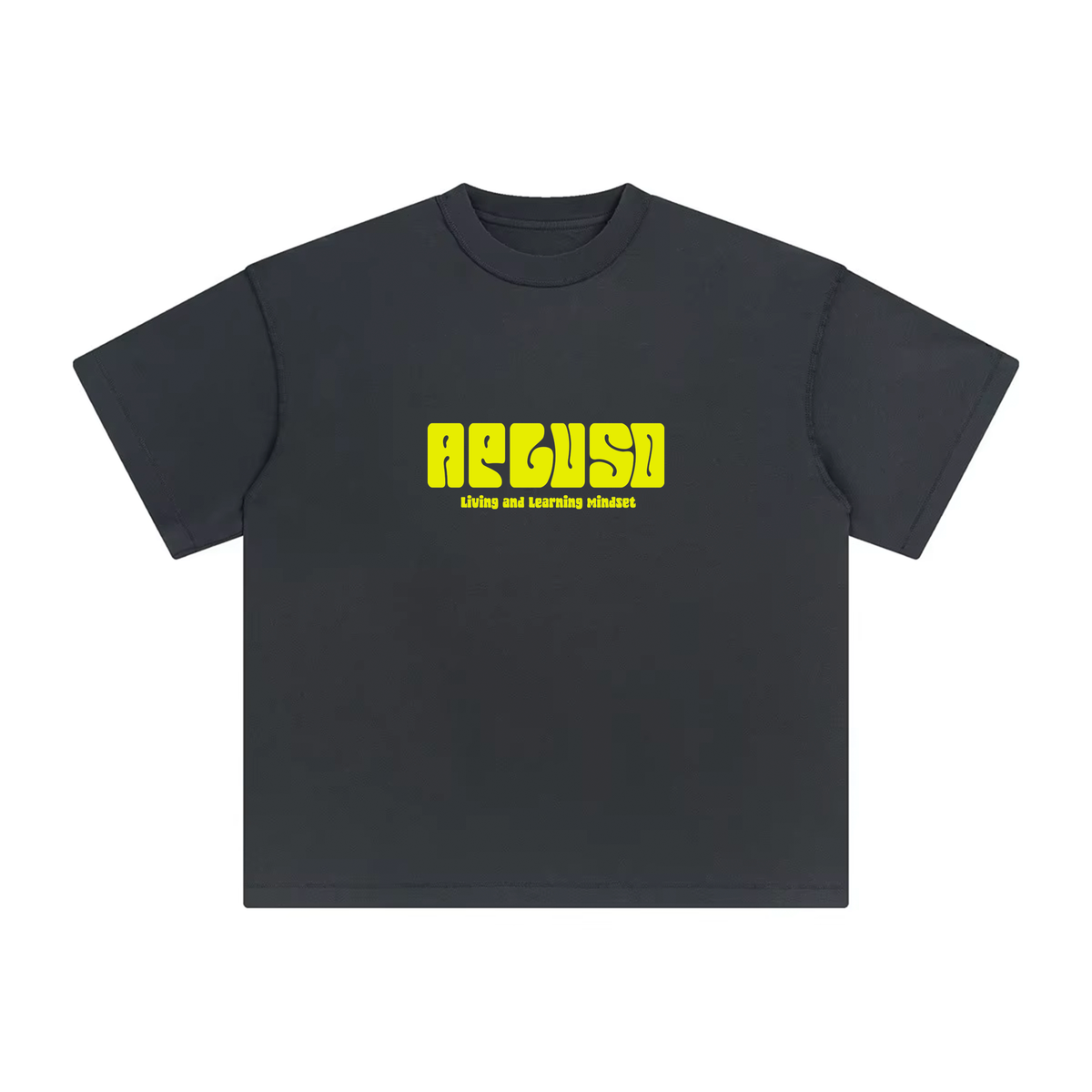 Living and Learning Mindset-  Reverse stitches Loose T shirt