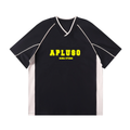 2-TONE RETRO V-NECK OVERSIZE TSHIRT