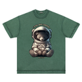 REVERSE INSIDE-OUT TSHIRT -- LIVING AND LEARNING ASTRONAUT BEAR