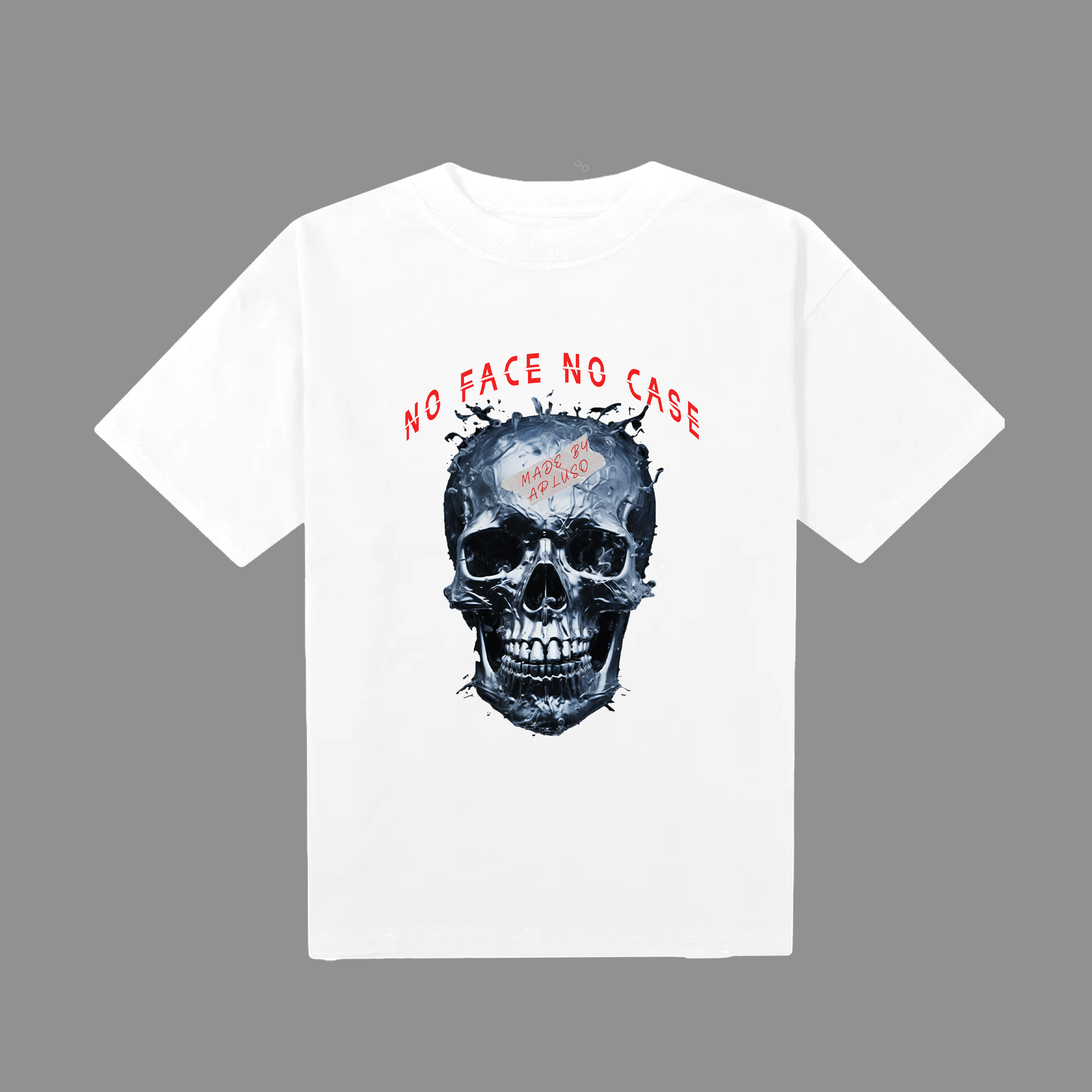 NO FACE NO CASE  OVERSIZE STREETWEAR GRAPHIC TSHIRT