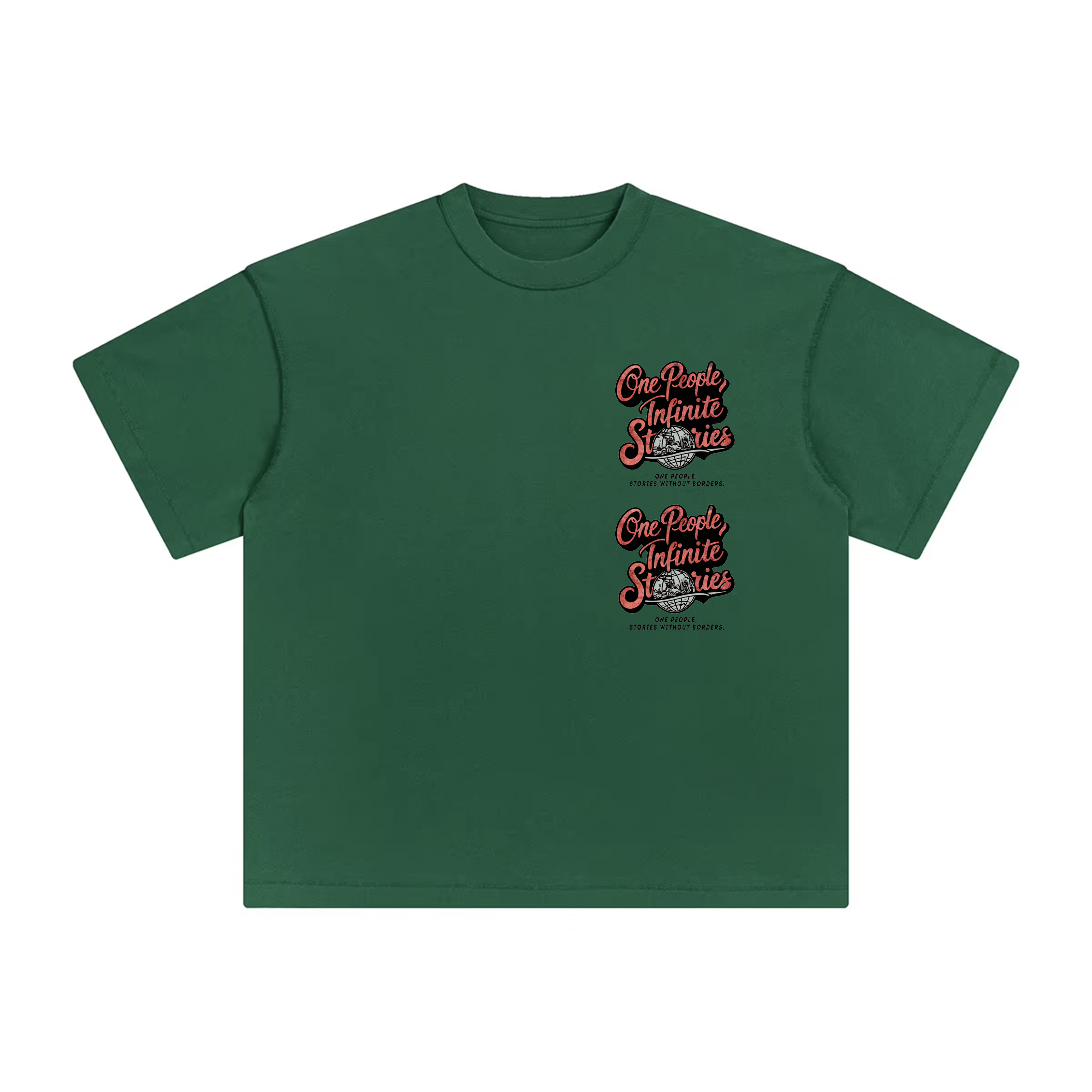 One people Infinite Stories- Revese stitches Loose T shirt