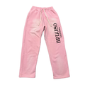 DISTRESSED DYED WASHED PANT - PINK